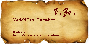 Vadász Zsombor névjegykártya