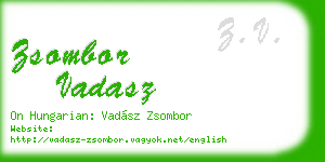 zsombor vadasz business card